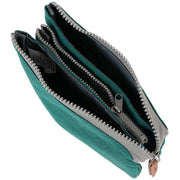 Roka Blue Carnaby Medium Sustainable Canvas Wallet