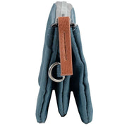 Roka Blue Carnaby Small Sustainable Canvas Wallet