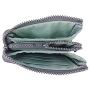 Roka Blue Carnaby Small Sustainable Taslon Wallet