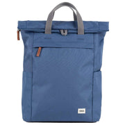 Roka Blue Finchley A Large Sustainable Canvas Backpack