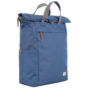 Roka Blue Finchley A Large Sustainable Canvas Backpack