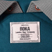 Roka Blue Finchley A Large Sustainable Canvas Backpack