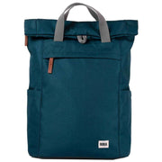 Roka Blue Finchley A Medium Sustainable Canvas Backpack