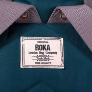 Roka Blue Finchley A Medium Sustainable Canvas Backpack