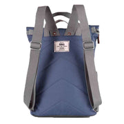 Roka Blue Finchley A Medium Sustainable Canvas Backpack