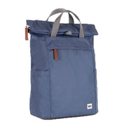 Roka Blue Finchley A Medium Sustainable Canvas Backpack