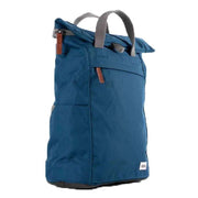 Roka Blue Finchley A Medium Sustainable Canvas Backpack