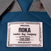 Roka Blue Finchley A Medium Sustainable Canvas Backpack