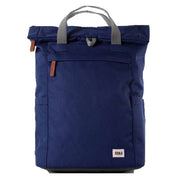 Roka Blue Finchley A Medium Sustainable Canvas Backpack