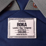 Roka Blue Finchley A Medium Sustainable Canvas Backpack