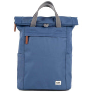 Roka Blue Finchley A Medium Sustainable Canvas Backpack