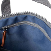 Roka Blue Finchley A Medium Sustainable Canvas Backpack