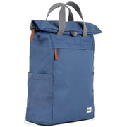 Roka Blue Finchley A Medium Sustainable Canvas Backpack