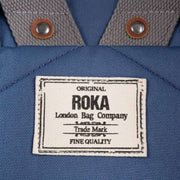 Roka Blue Finchley A Medium Sustainable Canvas Backpack