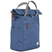 Roka Blue Finchley A Small Sustainable Canvas Backpack