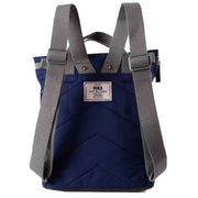 Roka Blue Finchley A Small Sustainable Canvas Backpack