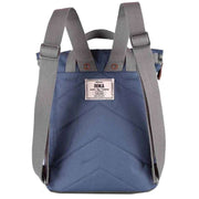 Roka Blue Finchley A Small Sustainable Canvas Backpack