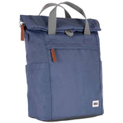 Roka Blue Finchley A Small Sustainable Canvas Backpack