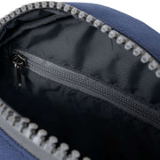 Roka Blue Paddington B Small Sustainable Canvas Crossbody Bag