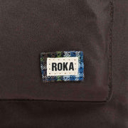 Roka Brown Bantry B Small Sustainable Canvas Flannel Backpack