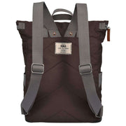 Roka Brown Canfield B Medium Sustainable Canvas Flannel Backpack