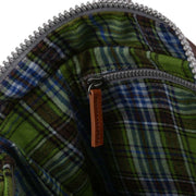 Roka Brown Canfield B Medium Sustainable Canvas Flannel Backpack