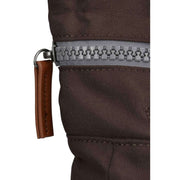 Roka Brown Canfield B Medium Sustainable Canvas Flannel Backpack
