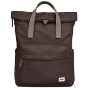 Roka Brown Canfield B Medium Sustainable Nylon Backpack