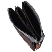 Roka Brown Carnaby Small Sustainable Canvas Wallet