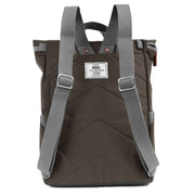 Roka Brown Finchley A Large Sustainable Canvas Backpack