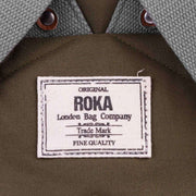 Roka Brown Finchley A Large Sustainable Canvas Backpack