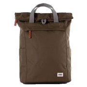 Roka Brown Finchley A Medium Sustainable Canvas Backpack