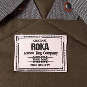 Roka Brown Finchley A Medium Sustainable Canvas Backpack