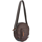 Roka Brown Paddington B Small Sustainable Nylon Crossbody Bag