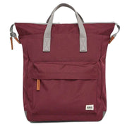 Roka Burgundy Bantry B Medium Sustainable Canvas Backpack