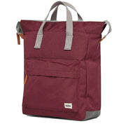 Roka Burgundy Bantry B Medium Sustainable Canvas Backpack