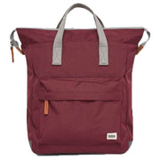 Roka Burgundy Bantry B Small Sustainable Canvas Backpack