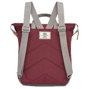 Roka Burgundy Bantry B Small Sustainable Canvas Backpack