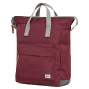 Roka Burgundy Bantry B Small Sustainable Canvas Backpack