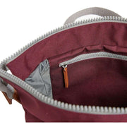 Roka Burgundy Bantry B Small Sustainable Canvas Backpack