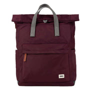 Roka Burgundy Canfield B Large Sustainable Nylon Backpack