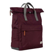 Roka Burgundy Canfield B Large Sustainable Nylon Backpack