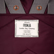 Roka Burgundy Canfield B Large Sustainable Nylon Backpack