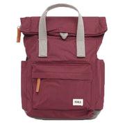 Roka Burgundy Canfield B Small Sustainable Nylon Backpack