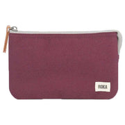 Roka Burgundy Carnaby Medium Sustainable Canvas Wallet
