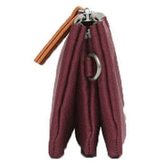 Roka Burgundy Carnaby Medium Sustainable Canvas Wallet