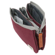 Roka Burgundy Carnaby Small Sustainable Canvas Wallet
