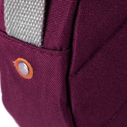 Roka Burgundy Paddington B Small Sustainable Canvas Crossbody Bag