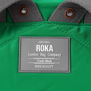 Roka Green Camden A Medium Sustainable Nylon Backpack