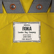 Roka Green Canfield B Medium Sustainable Canvas Flannel Backpack